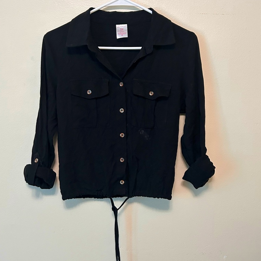No Boundaries Black Recycled Polyester Shirt - Picture 3 of 5